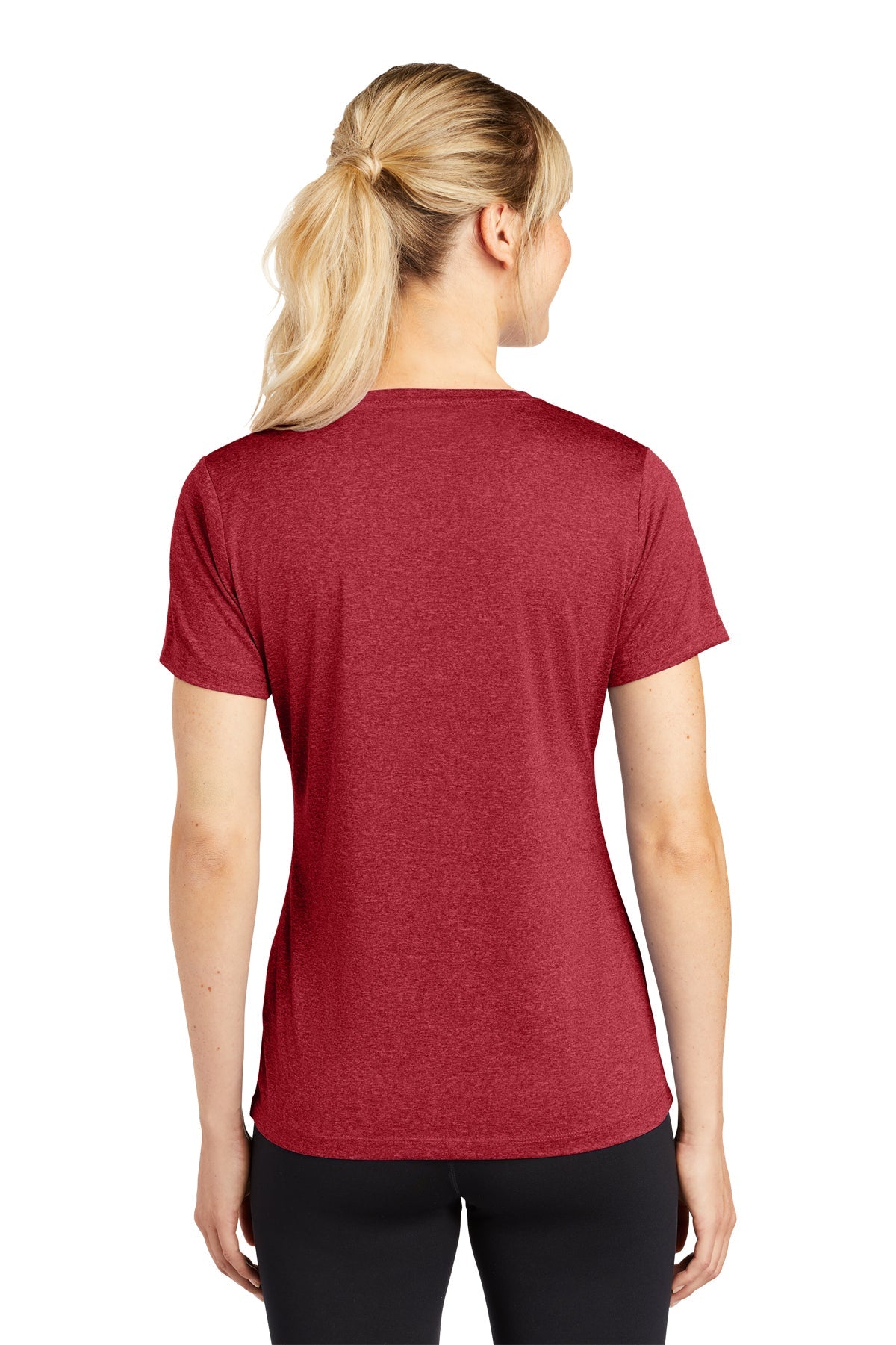 Sport-Tek Ladies Heather Contender Scoop Neck Tee