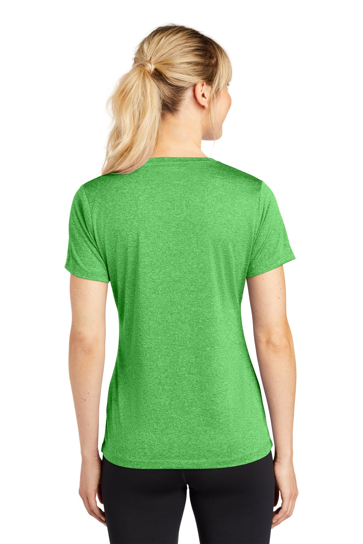 Sport-Tek Ladies Heather Contender Scoop Neck Tee