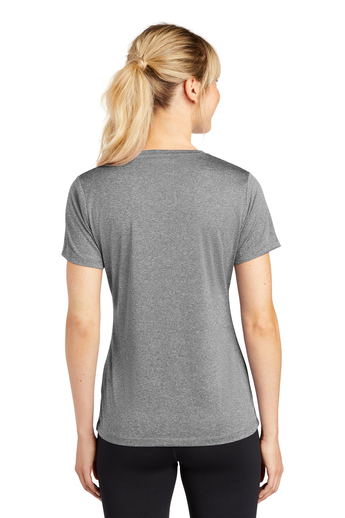 Sport-Tek Ladies Heather Contender Scoop Neck Tee