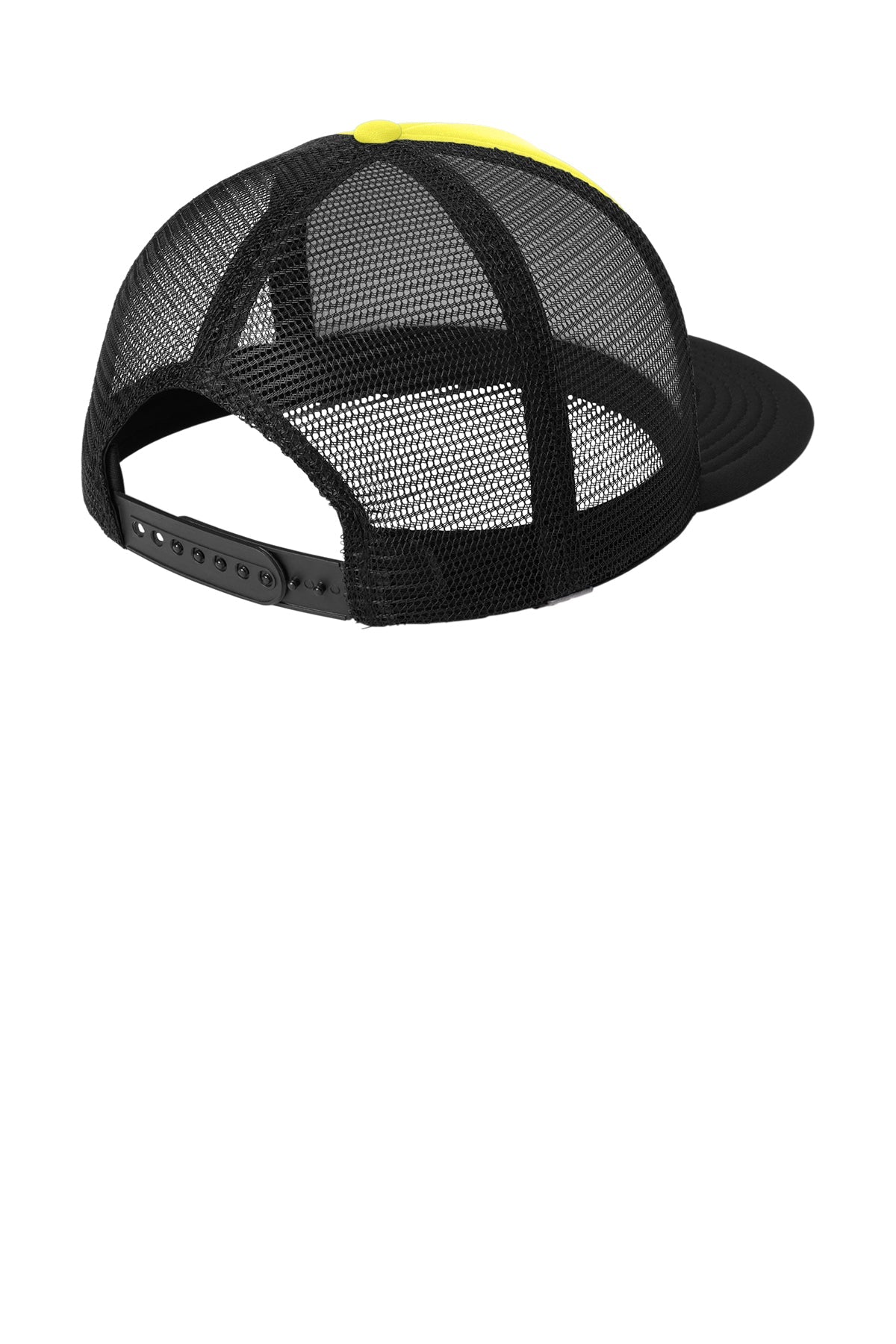 District Flat Bill Snapback Trucker Caps, Neon Yellow