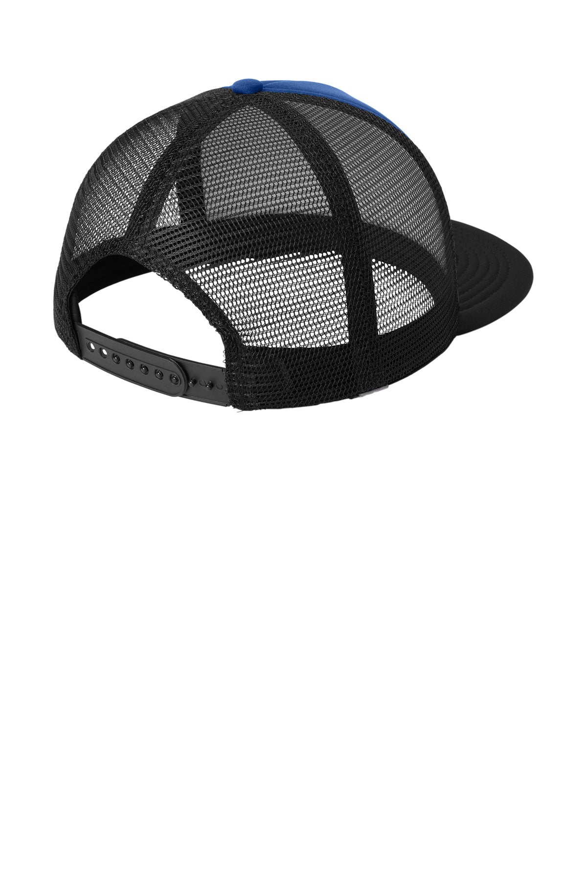 District Flat Bill Snapback Trucker Caps, Royal