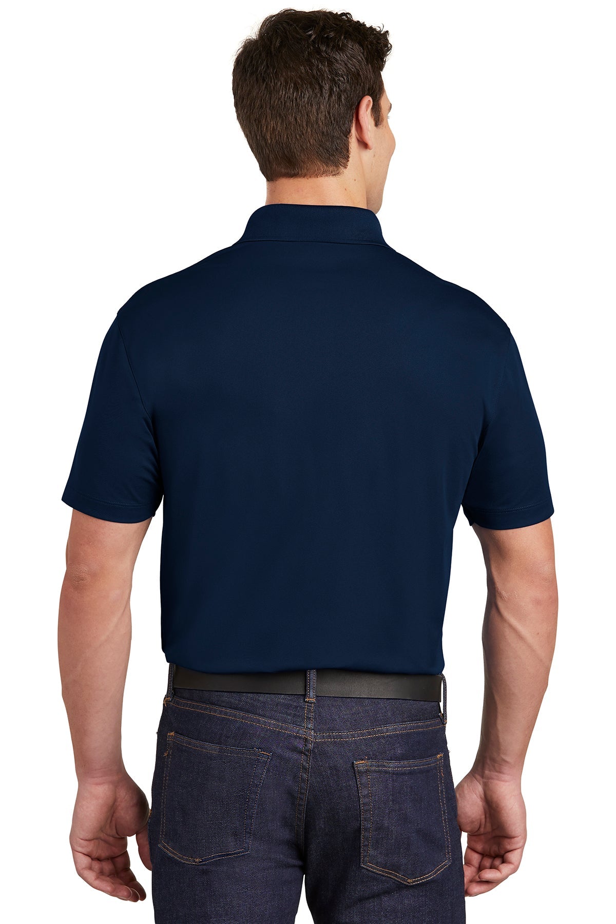 Sport-Tek Micropique Custom Sport-Wick Pocket Polos, True Navy