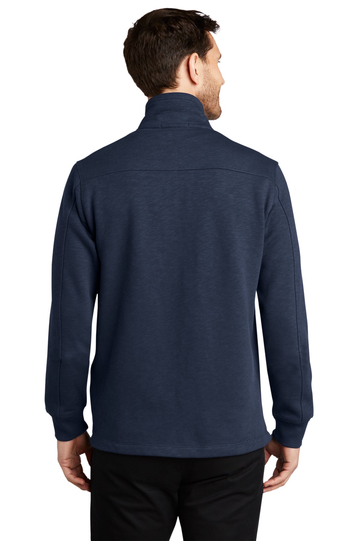 port authority_f295 _navy_company_logo_sweatshirts