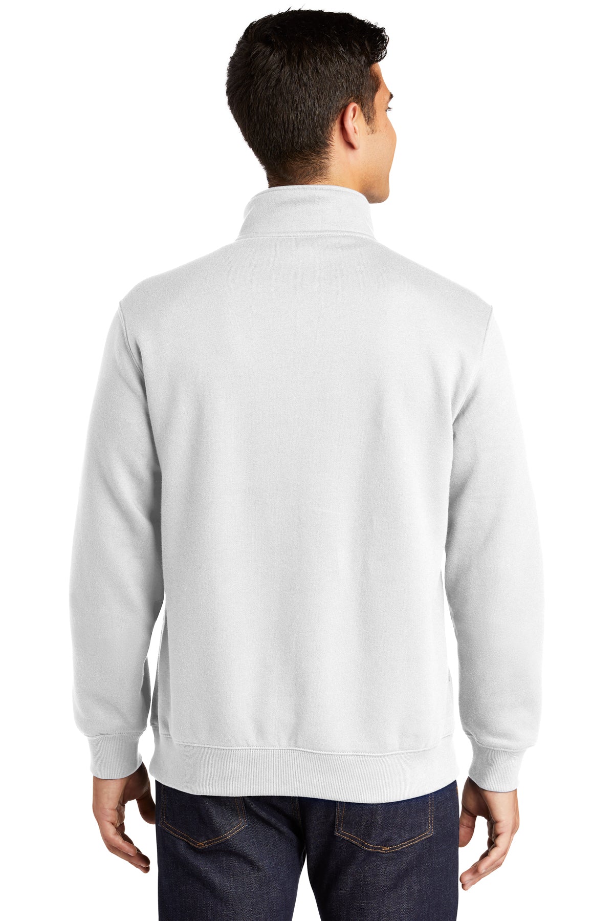 Sport-Tek Custom 1/4-Zip Sweatshirts, White [TruNorthern]
