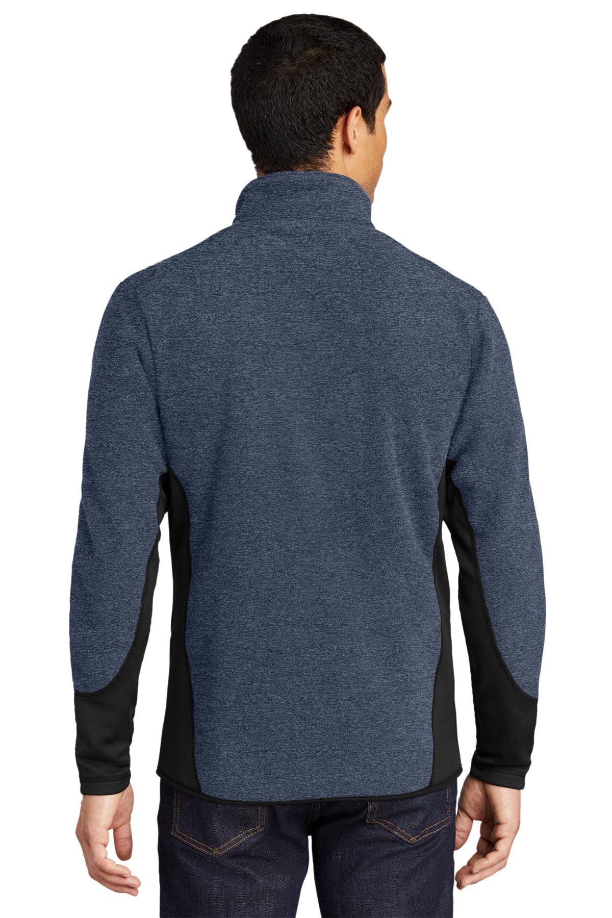 port authority_f227 _navy heather/ black_company_logo_jackets