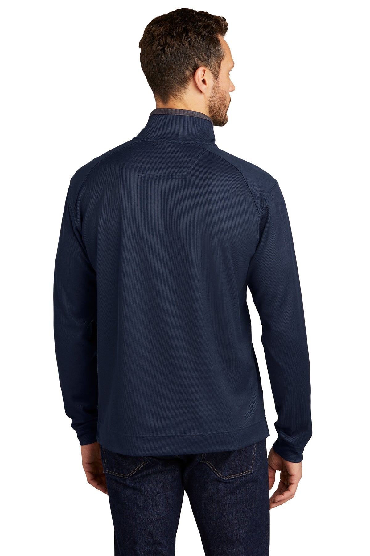 port authority_k805 _true navy/ iron grey_company_logo_sweatshirts