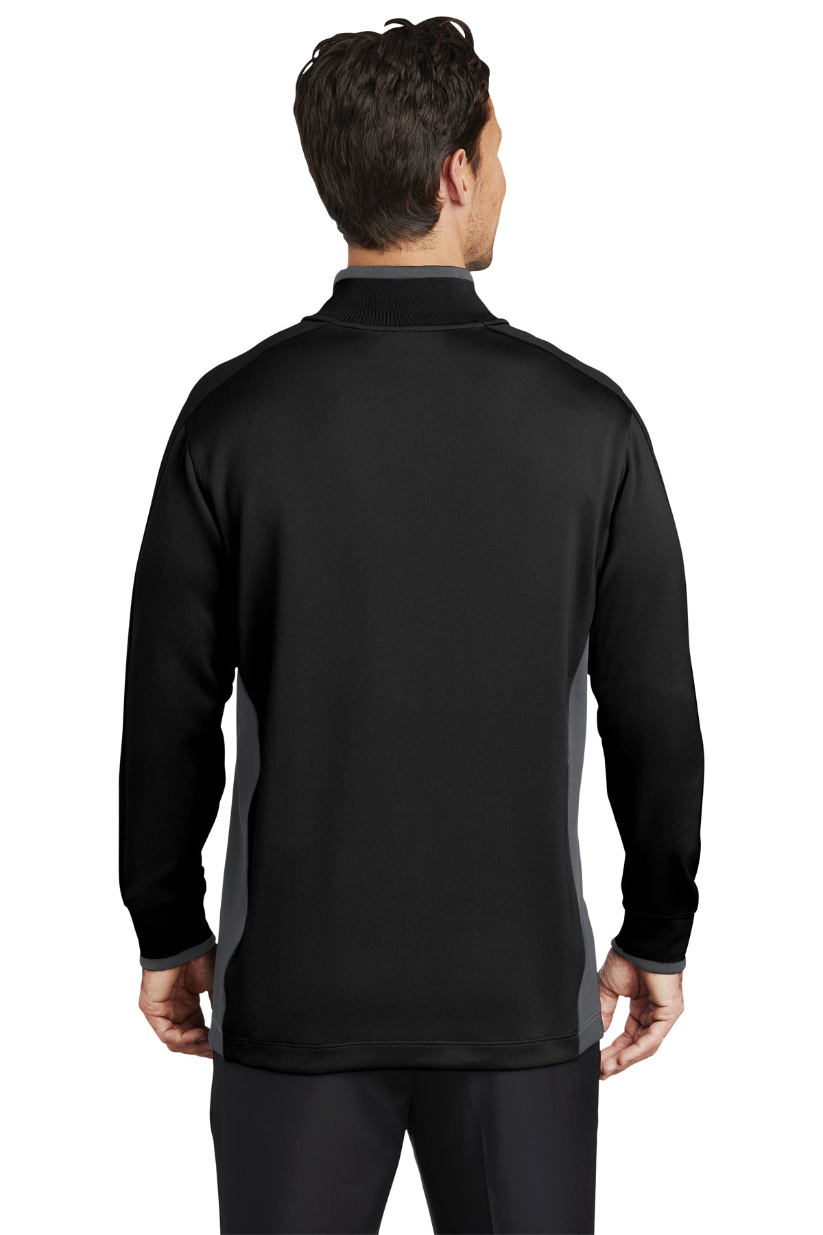 Nike Dri-FIT Custom Quarter Zip Cover-Ups, Black/ Dark Grey/ White