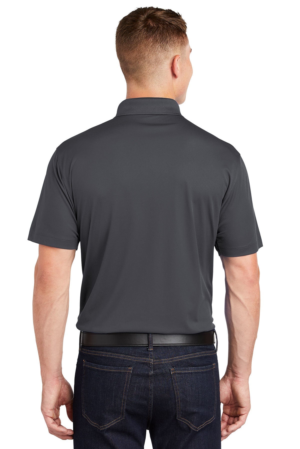 Sport-Tek Tall Micropique Custom Sport-Wick Polos, Iron Grey