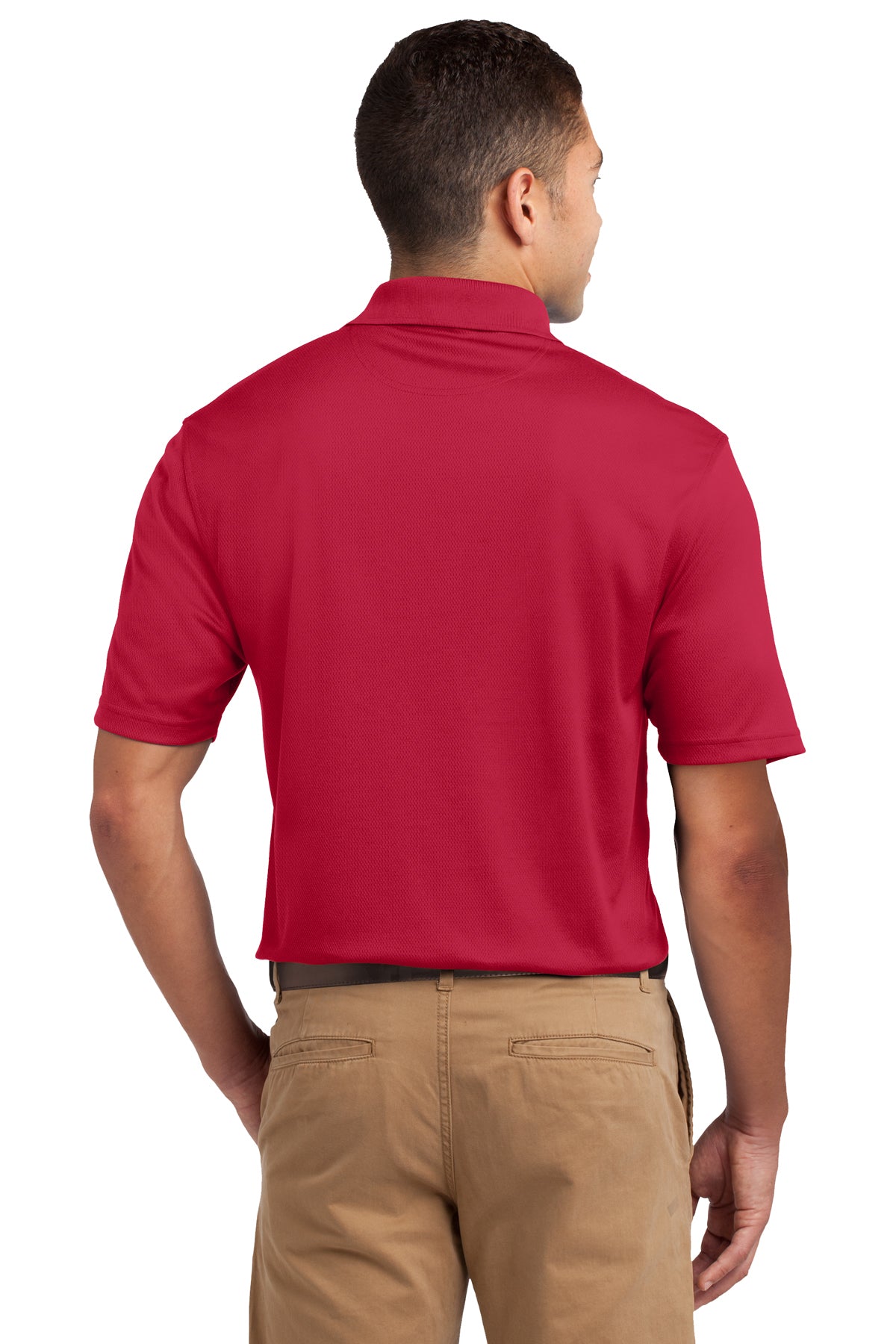 Sport-Tek Tall Dri-Mesh Custom Polos, Red