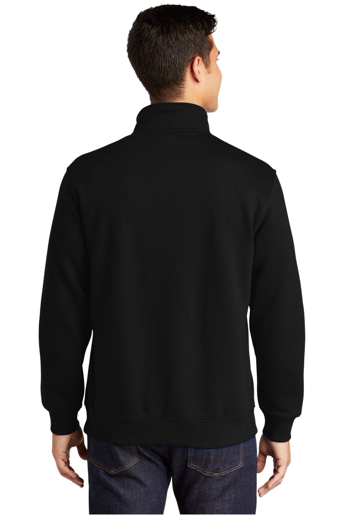 Sport-Tek Tall Customized 1/4-Zip Sweatshirts, Black [TruNorthern]