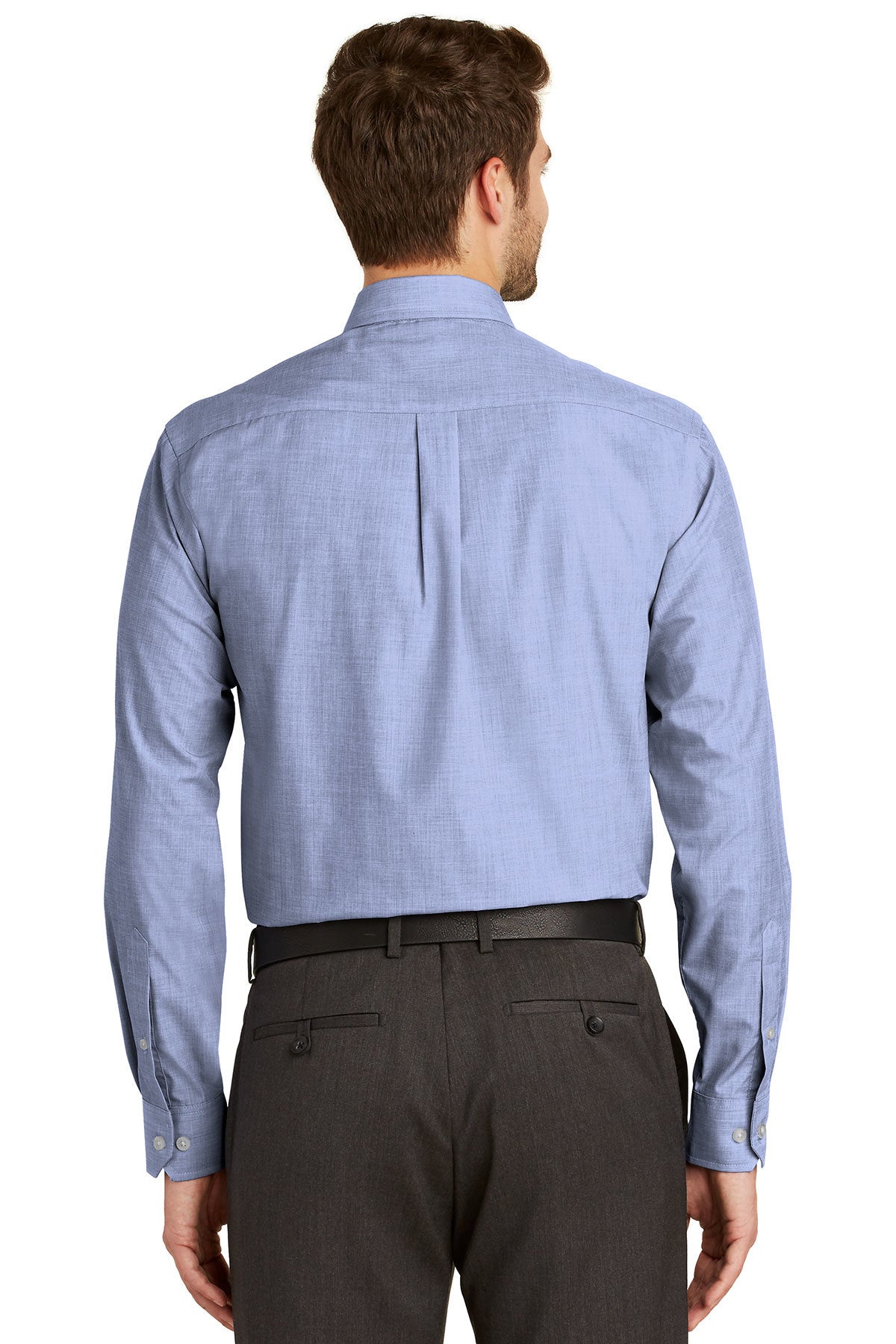 port authority_tls640 _chambray blue_company_logo_button downs