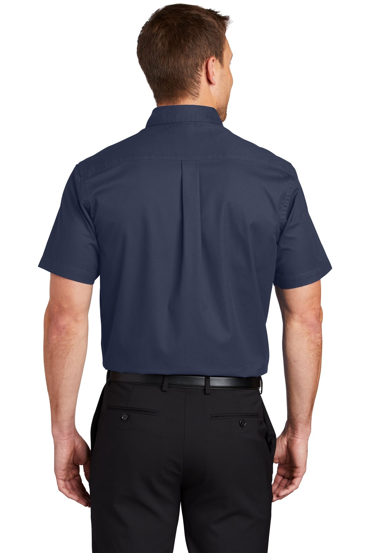 port authority_tls508 _navy/ light stone_company_logo_button downs