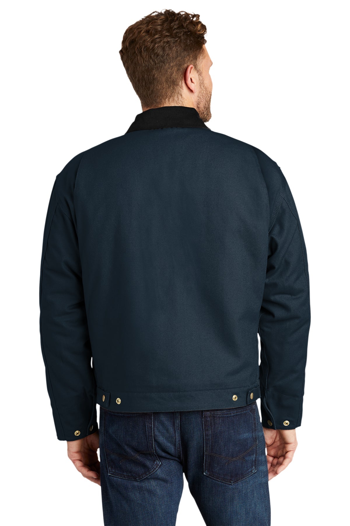 CornerStone Tall Duck Cloth Work Jacket, Navy/ Black