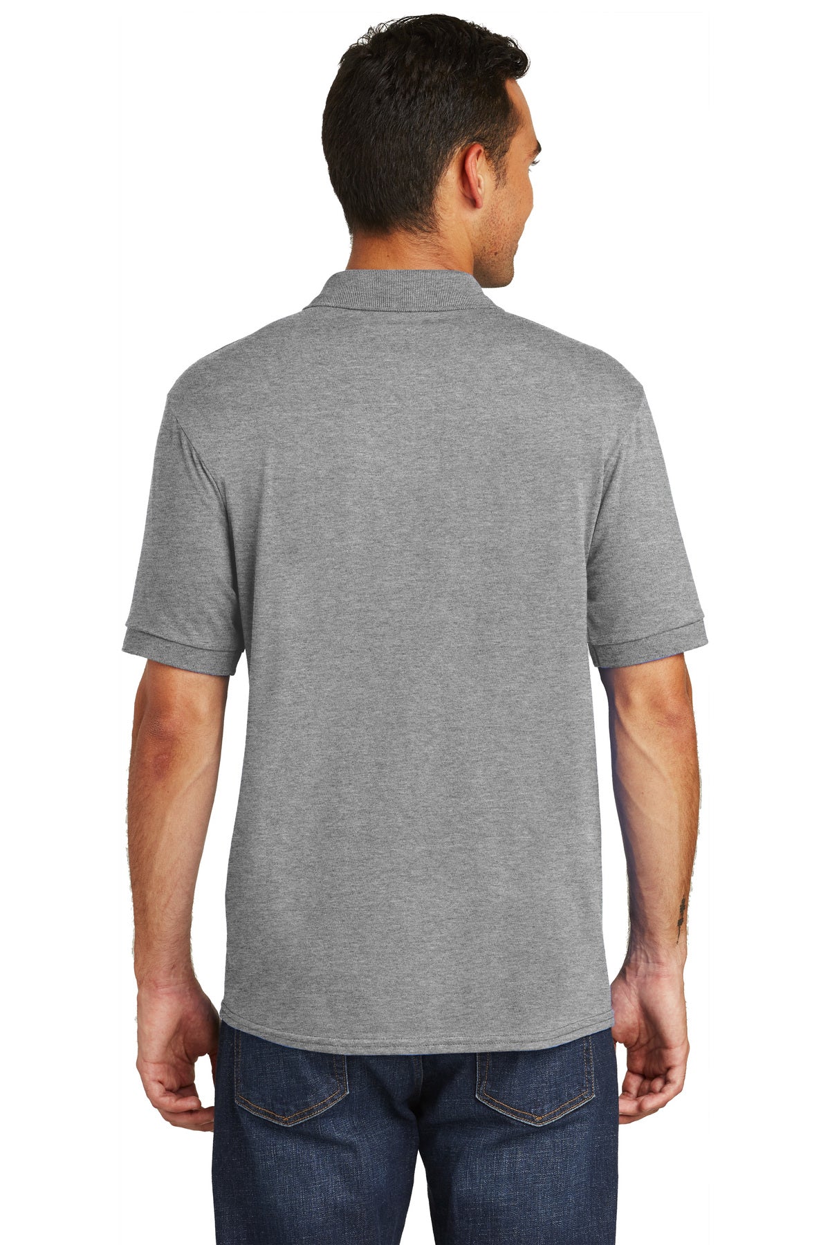 Port & Company Custom Jersey Knit Polos, Athletic Heather [Adam Equipment]