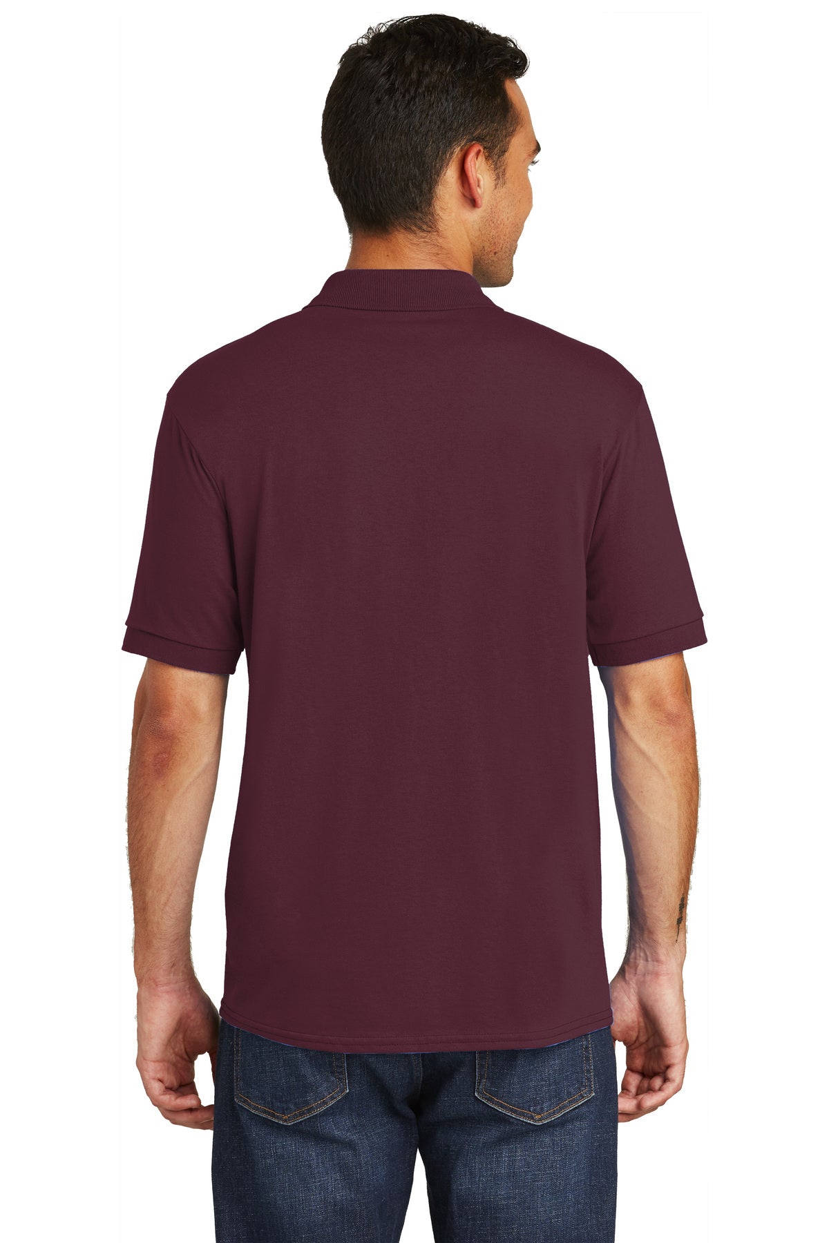 port & company_kp55 _athletic maroon_company_logo_polos