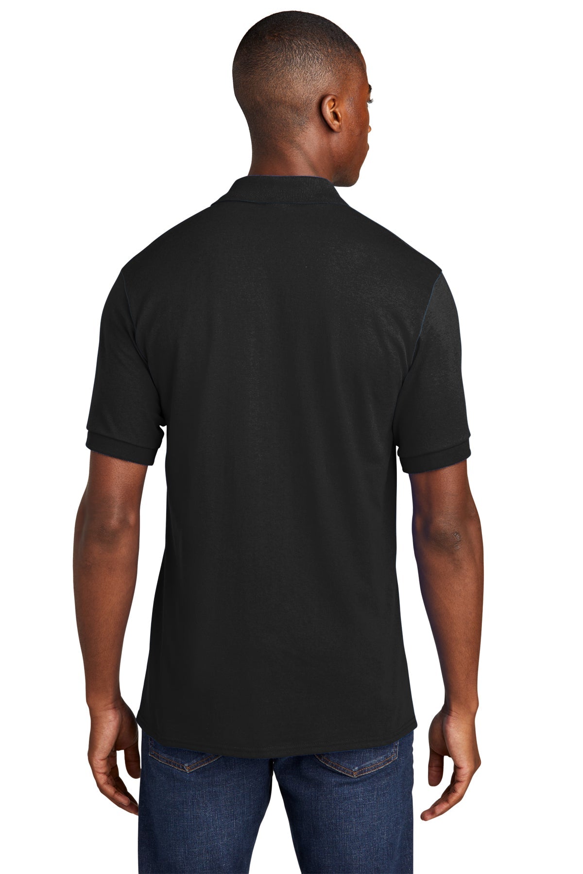 port & company_kp55p _jet black_company_logo_polos