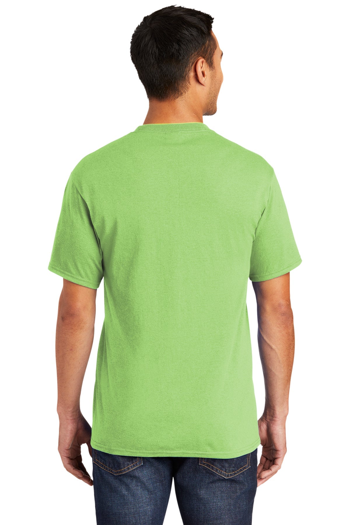 Port & Company Tall Core Blend Branded Tee's, Lime