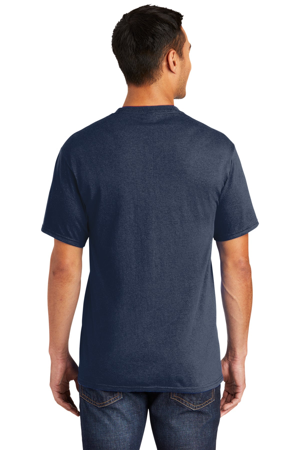 Port & Company Tall Core Blend Branded Tee's, Navy