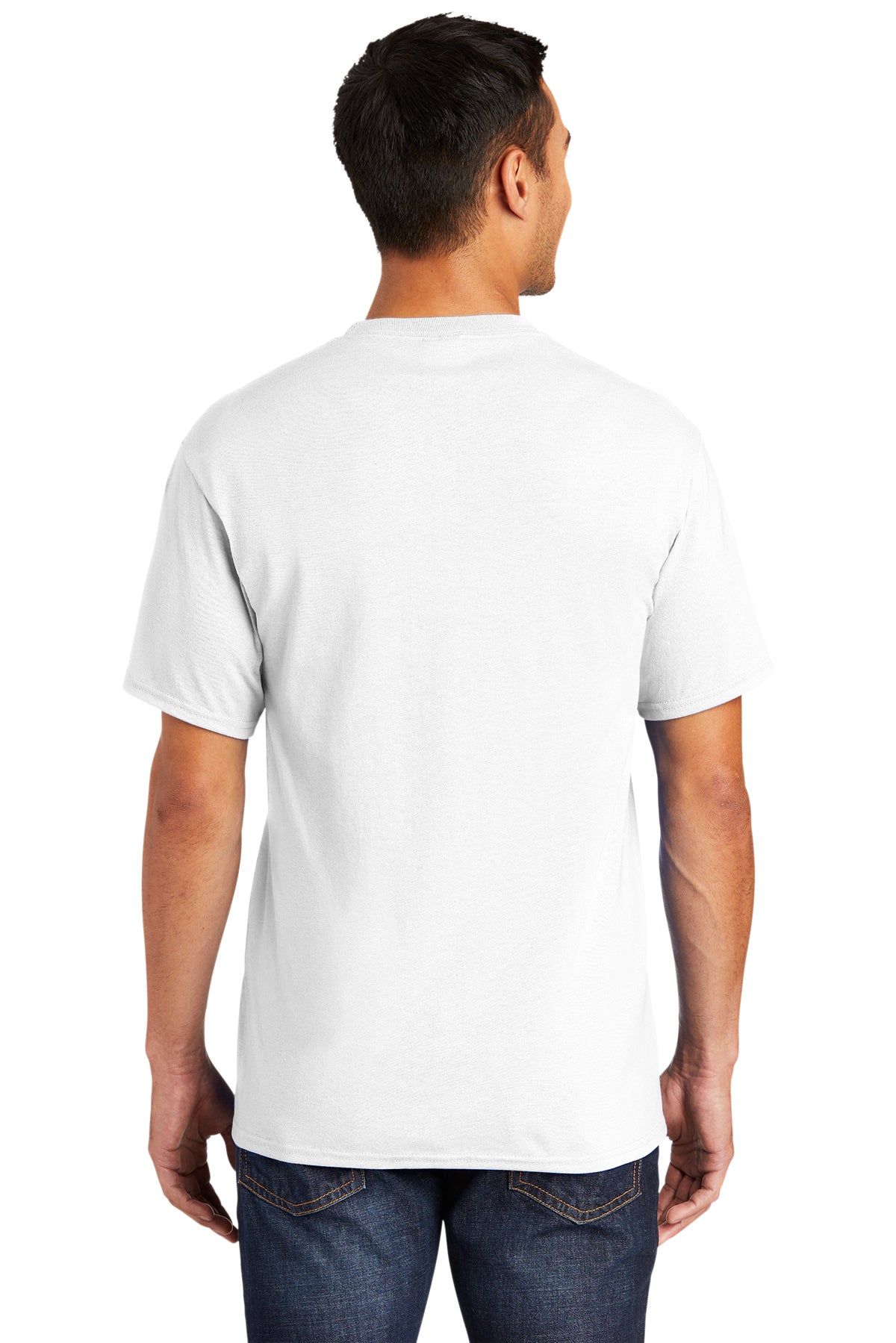Port & Company Tall Core Blend Customized Tee's, White