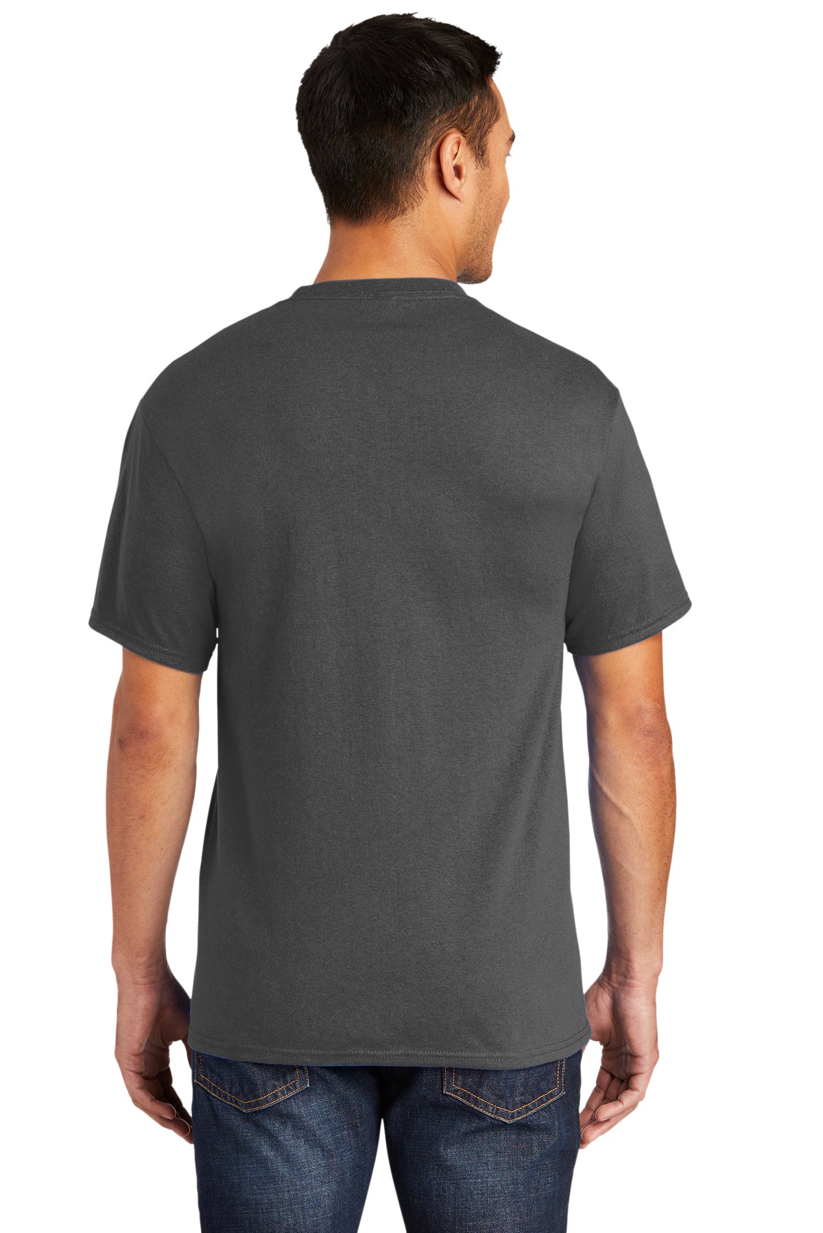 Port & Company Tall Core Blend Custom Pocket Tee's, Charcoal