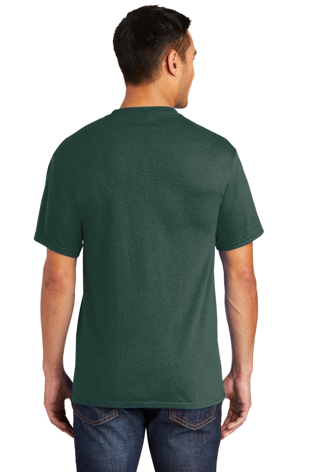 Port & Company Tall Core Blend Branded Pocket Tee's, Dark Green