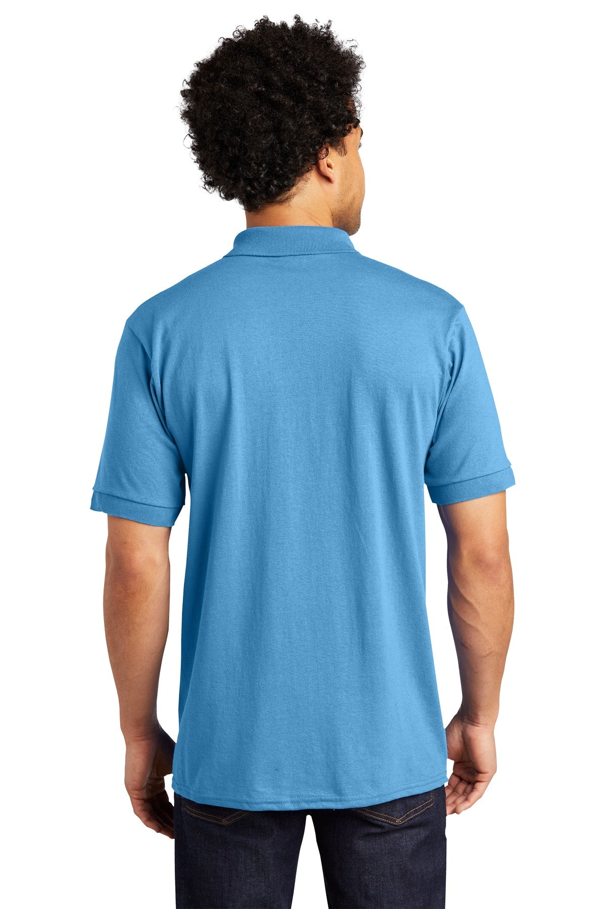 port & company_kp55t _aquatic blue_company_logo_polos