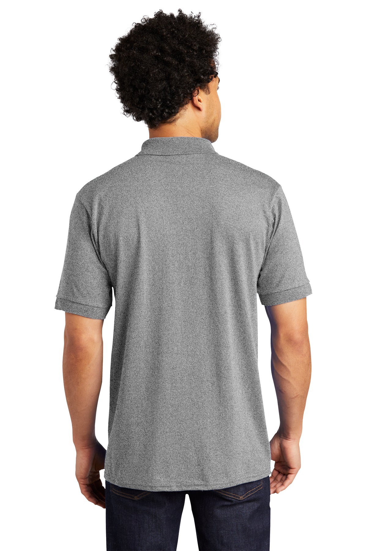 port & company_kp55t _athletic heather_company_logo_polos