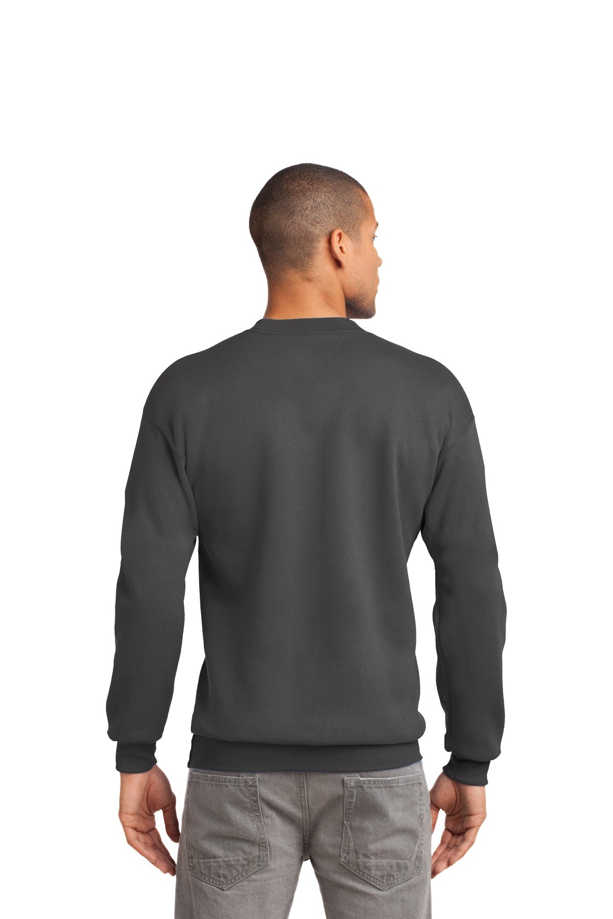 port & company_pc90t _charcoal_company_logo_sweatshirts