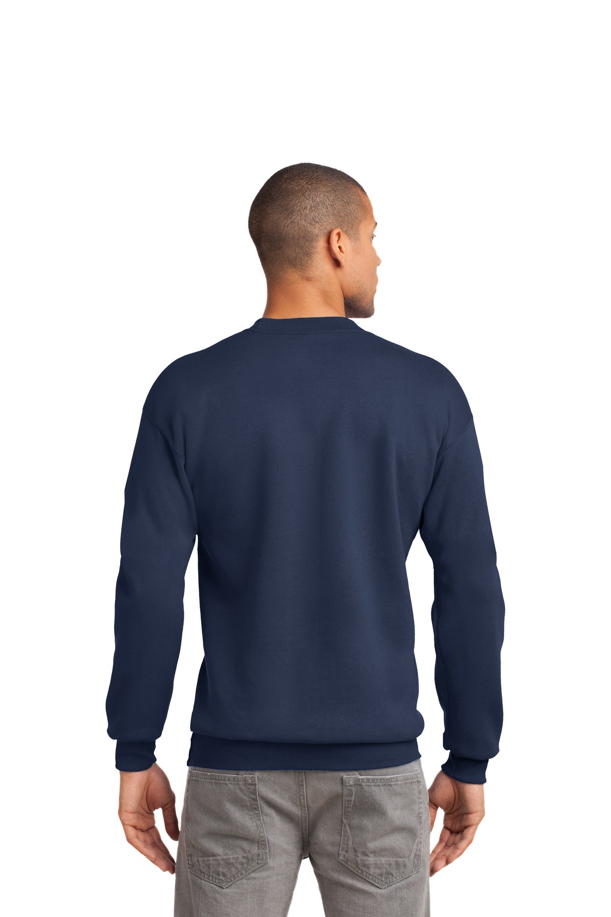 port & company_pc90t _navy_company_logo_sweatshirts