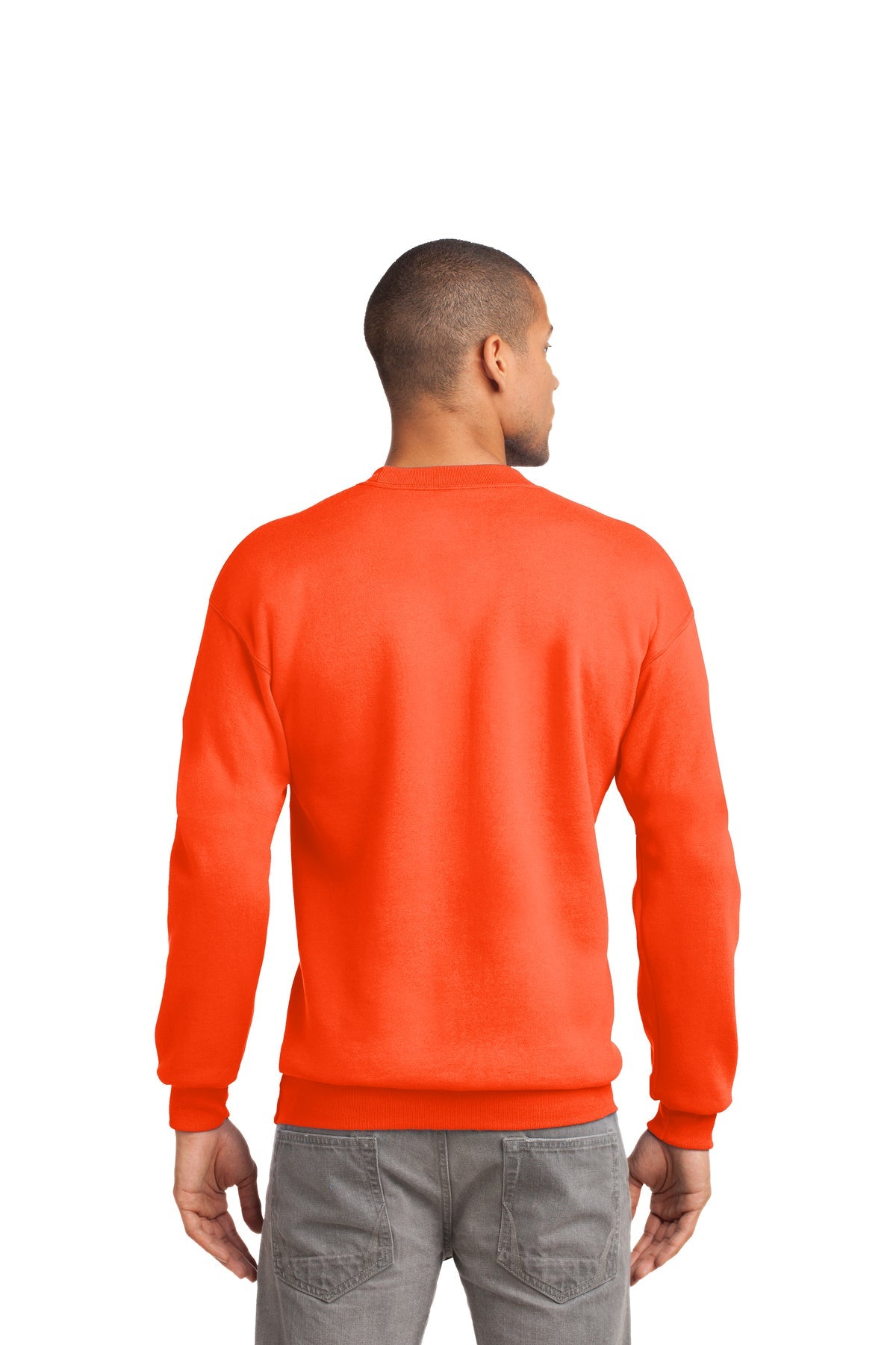 port & company_pc90t _safety orange_company_logo_sweatshirts