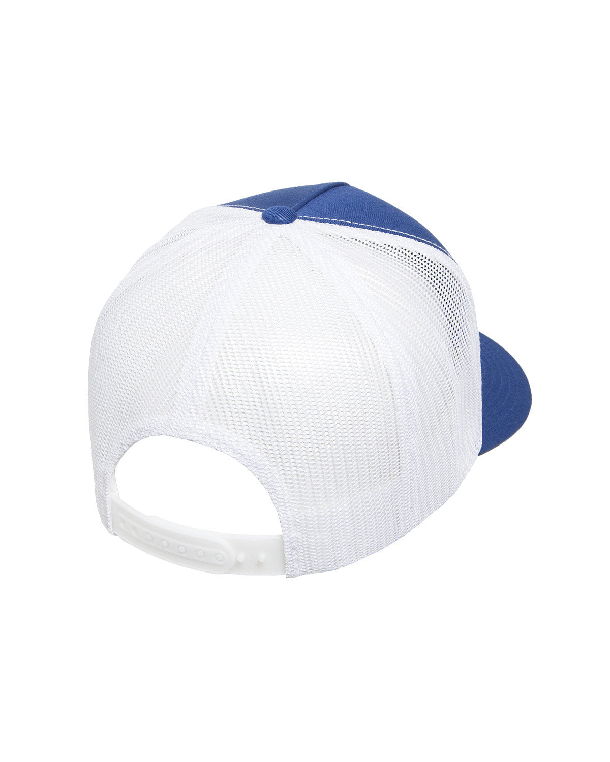 Yupoong Classic 5-Panel Customized Trucker Caps, Royal/ White