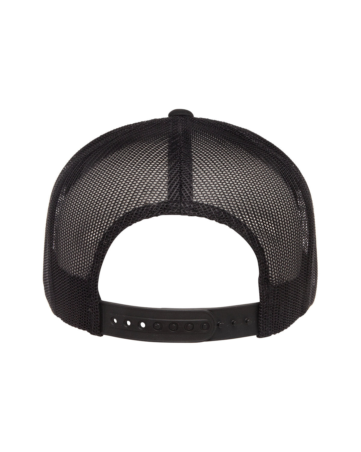 Yupoong Classic 5-Panel Custom Trucker Caps, Black