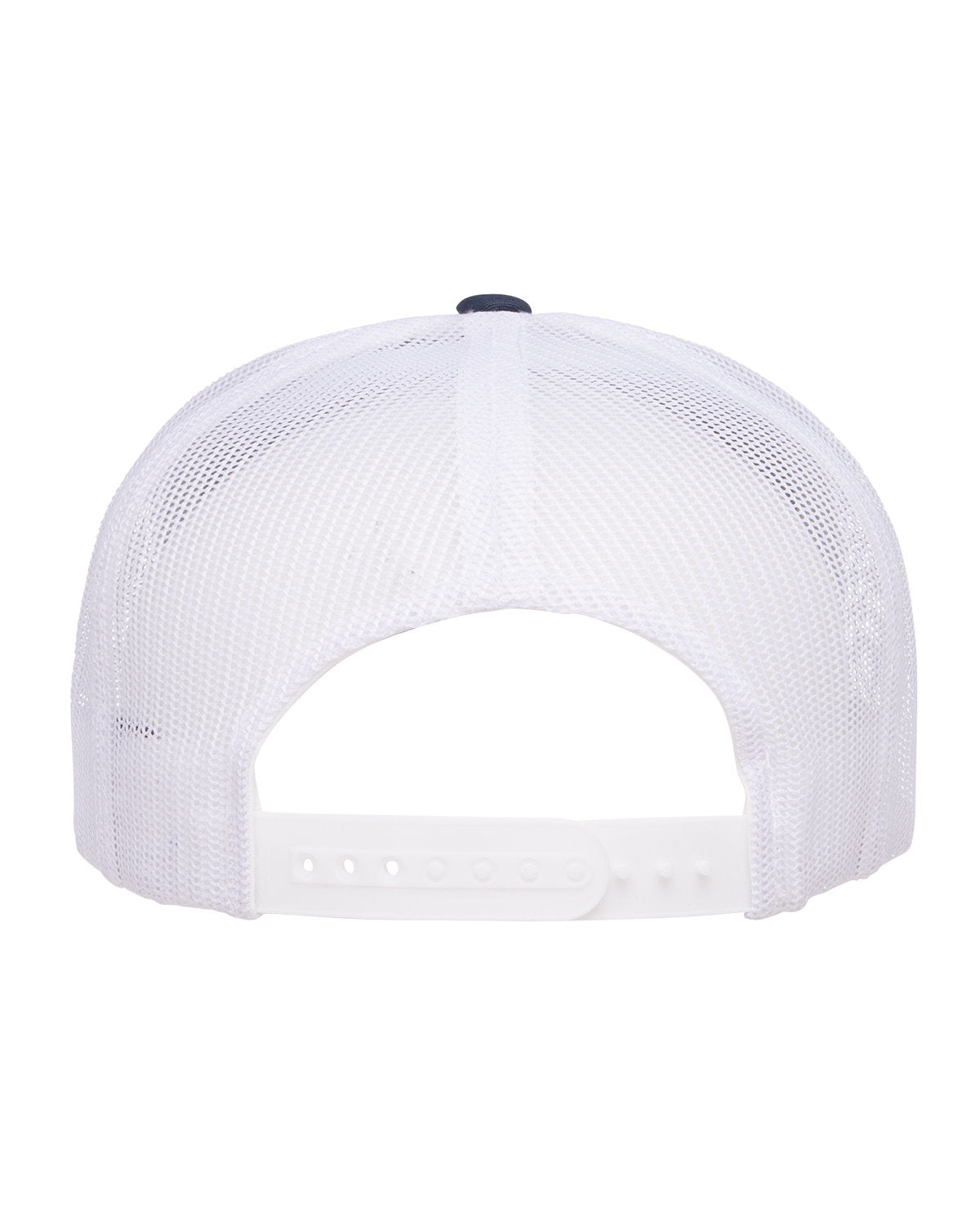 Yupoong Classic 5-Panel Custom Trucker Caps, Navy/ White