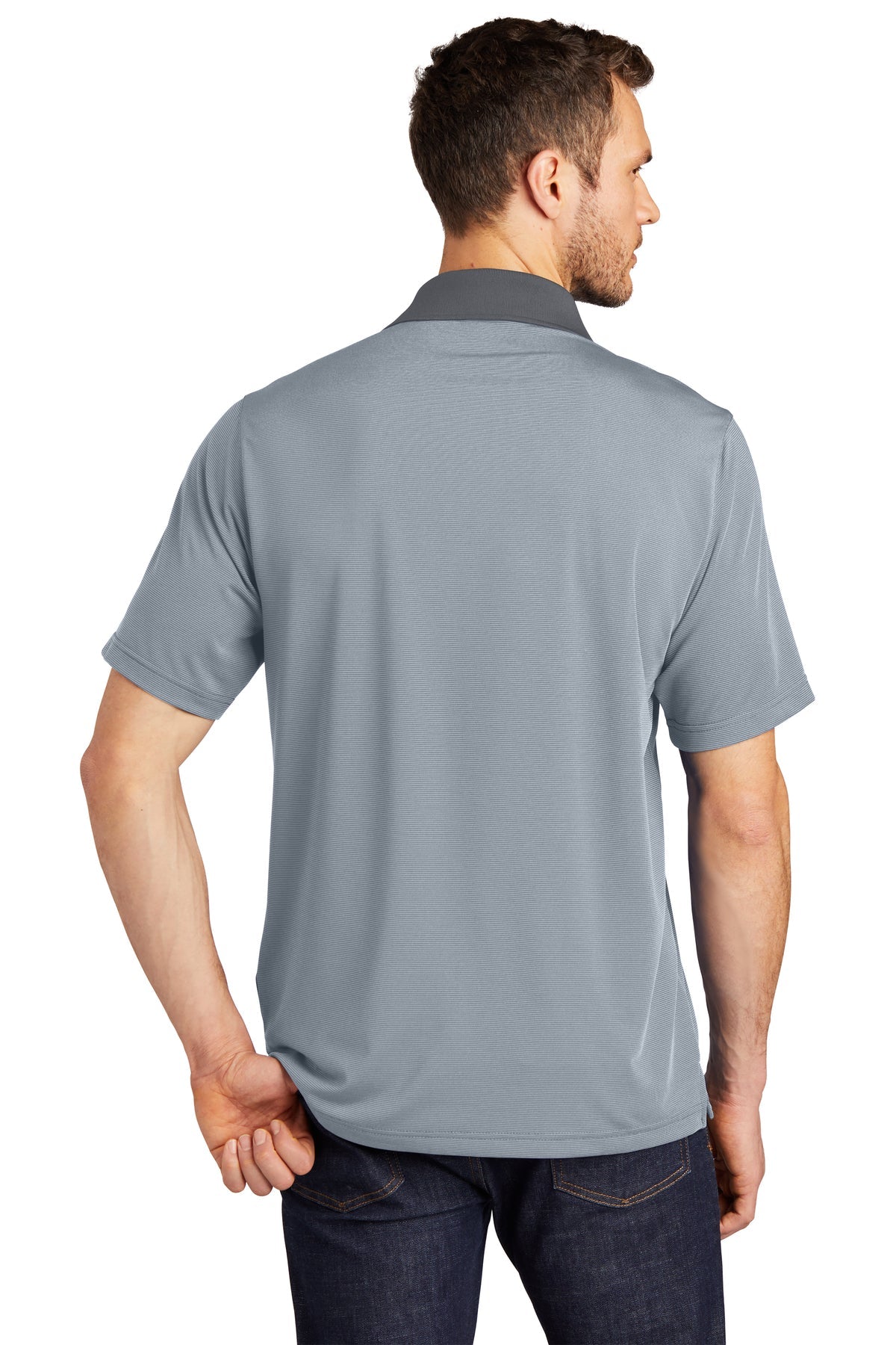 port authority_k558 _white/ shadow grey_company_logo_polos