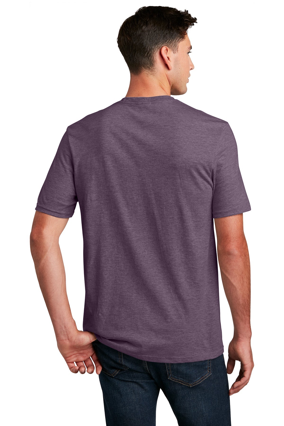 District Made Mens Perfect Blend Tee's, Heathered Eggplant