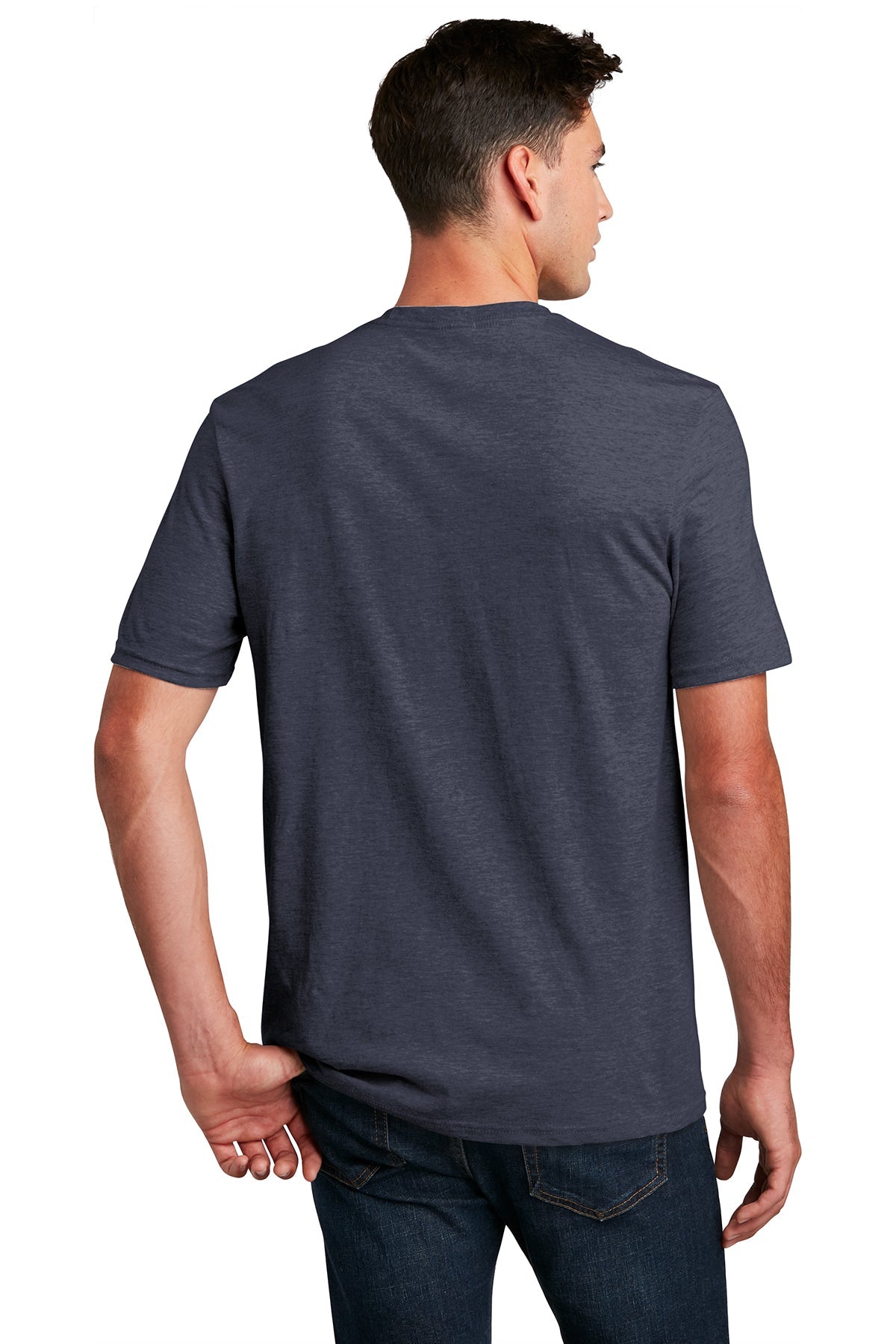 District Made Mens Perfect Blend Tee's, Heathered Navy