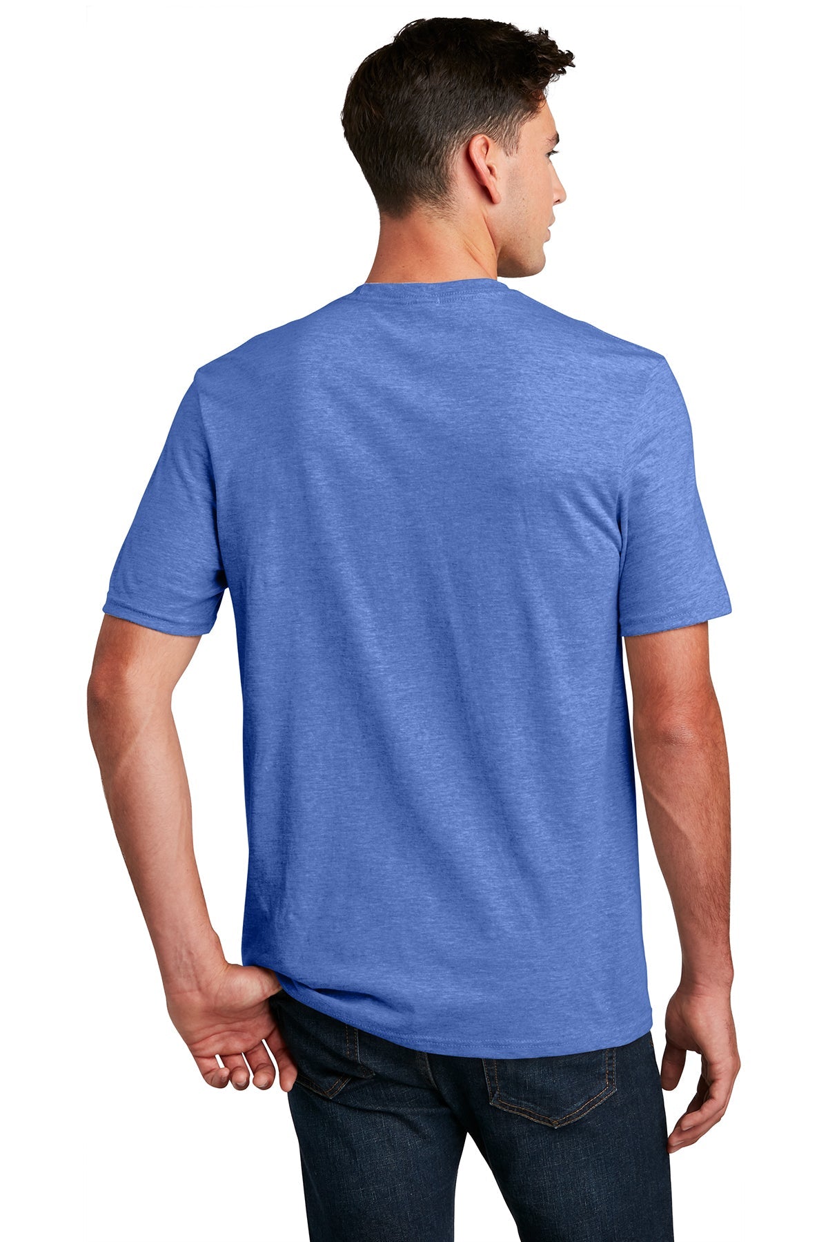 District Made Mens Perfect Blend Tee's, Heathered Royal
