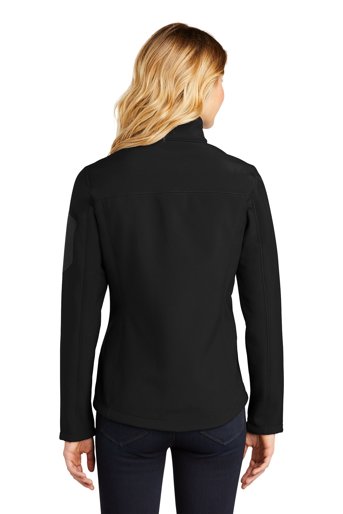 Eddie Bauer Ladies Rugged Ripstop Custom Soft Shell Jackets, Black [OneTouch]