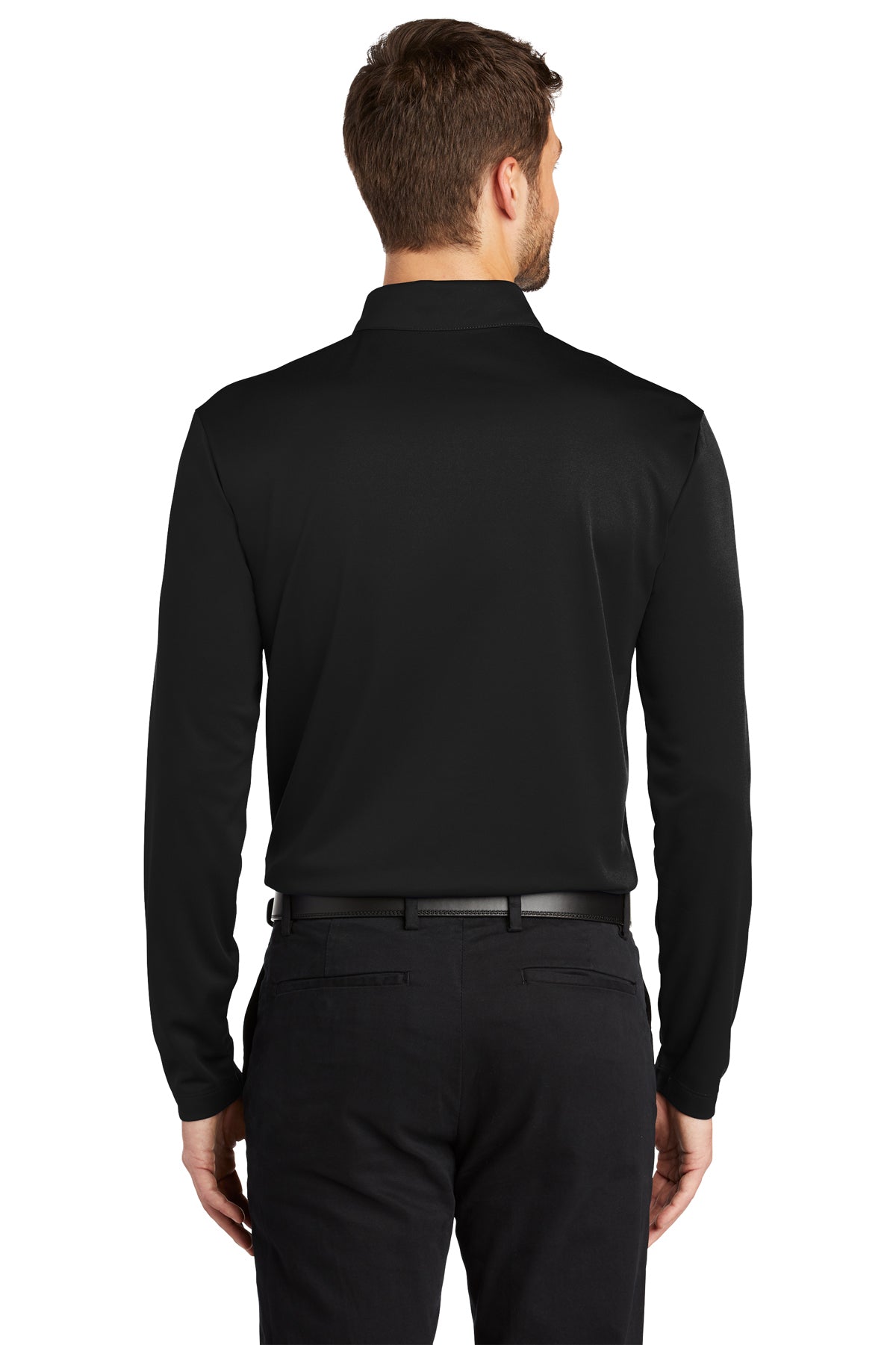 port authority_k540ls _black_company_logo_polos