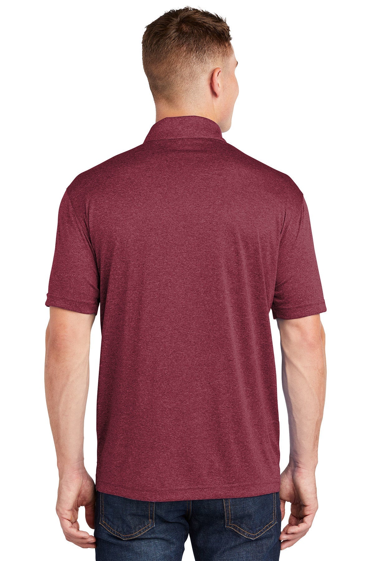 sport-tek_st660 _cardinal heather_company_logo_polos