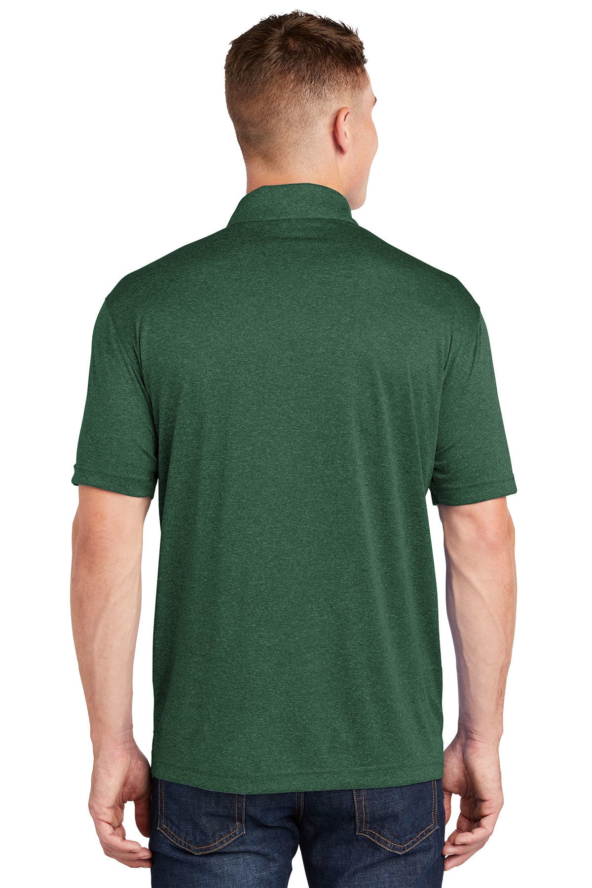 sport-tek_st660 _forest green heather_company_logo_polos