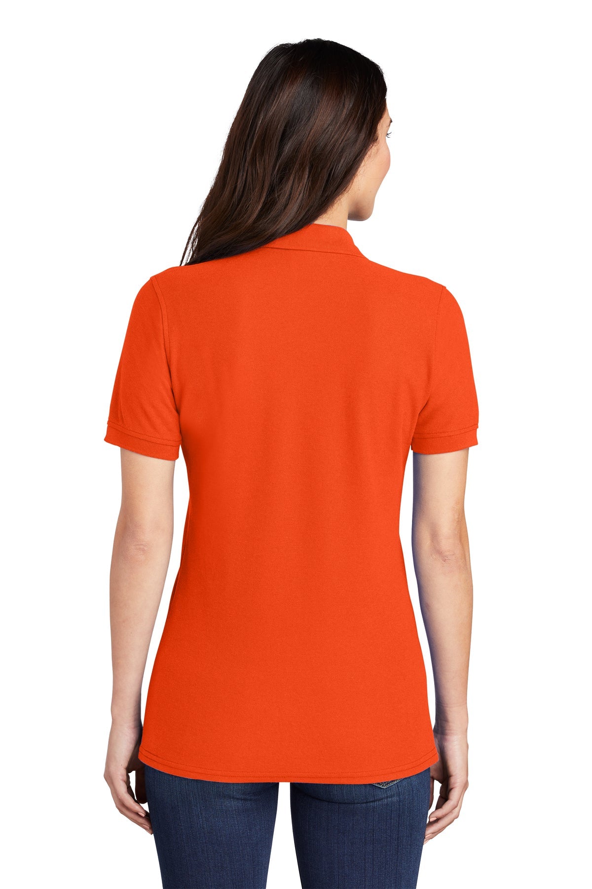 Port & Company Ladies Custom Pique Polos, Orange [Adam Equipment]