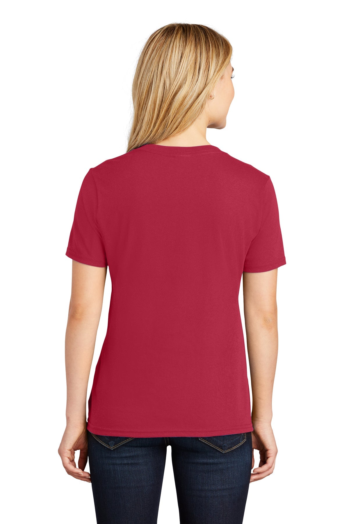 Port & Company Ladies Core Cotton V-Neck Tee