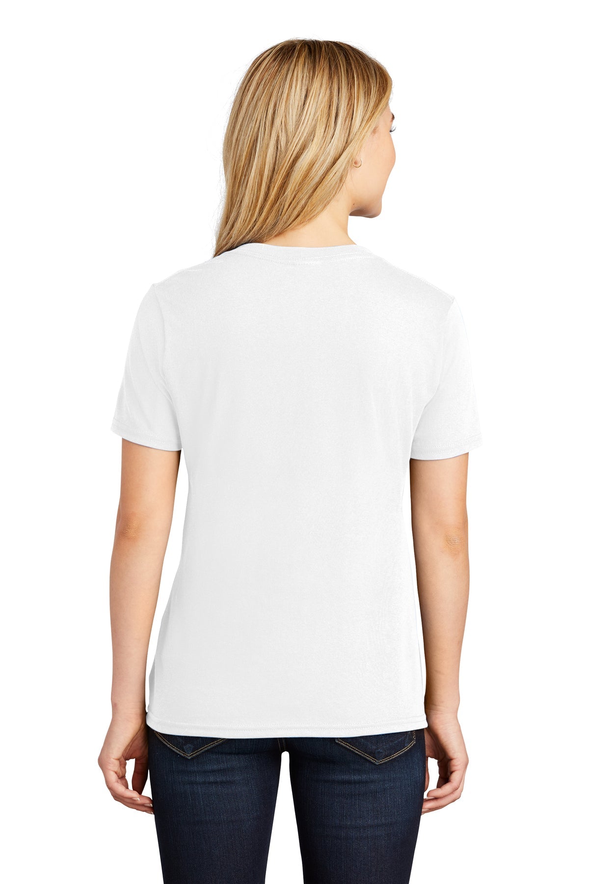 Port & Company Ladies Core Cotton V-Neck Tee