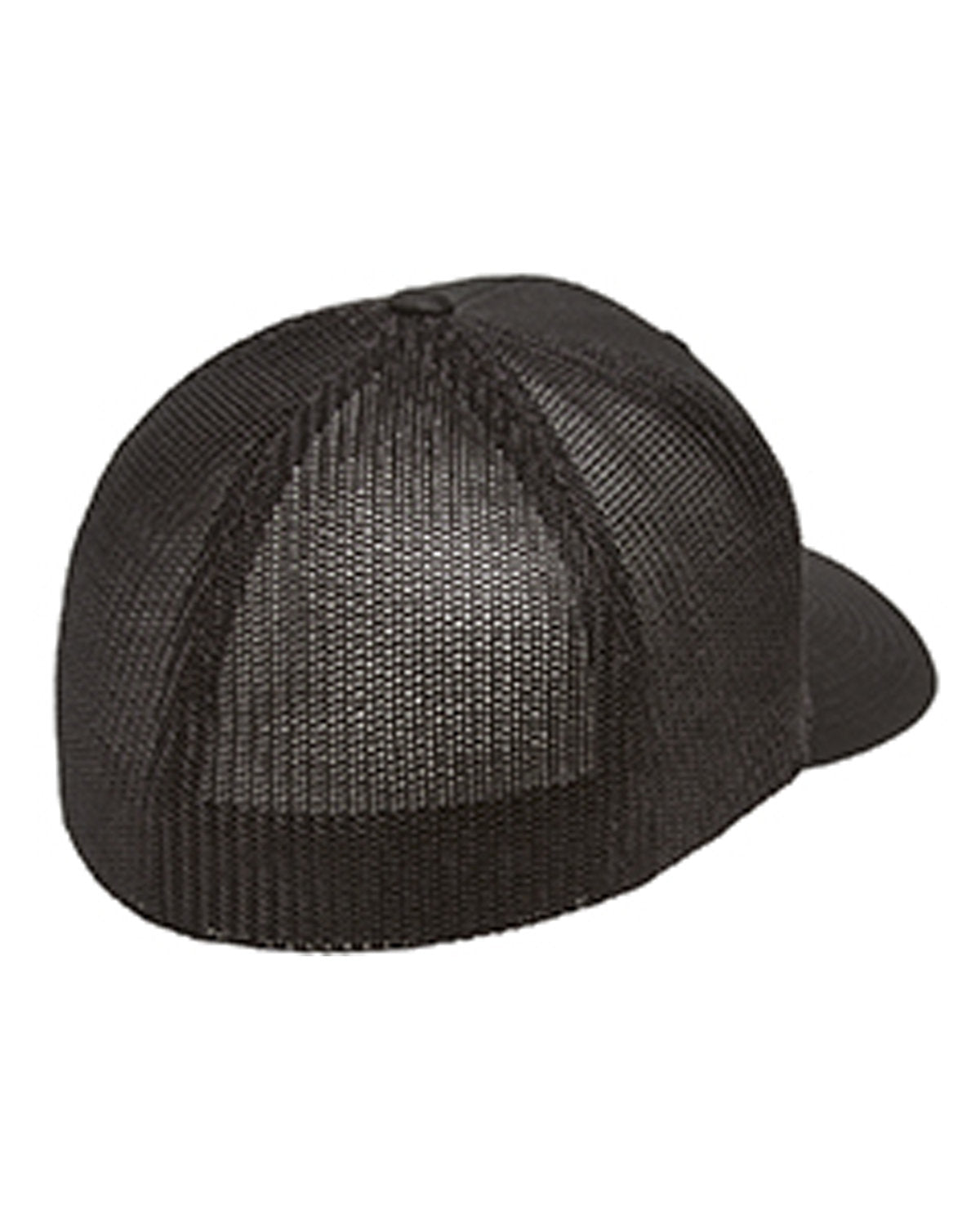 Flexfit 6-Panel Trucker Custom Caps, Black