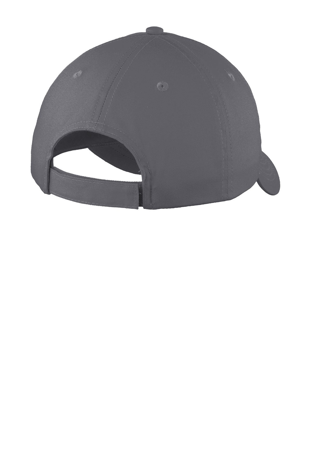 Port Authority Six Panel Twill Branded Caps, Charcoal