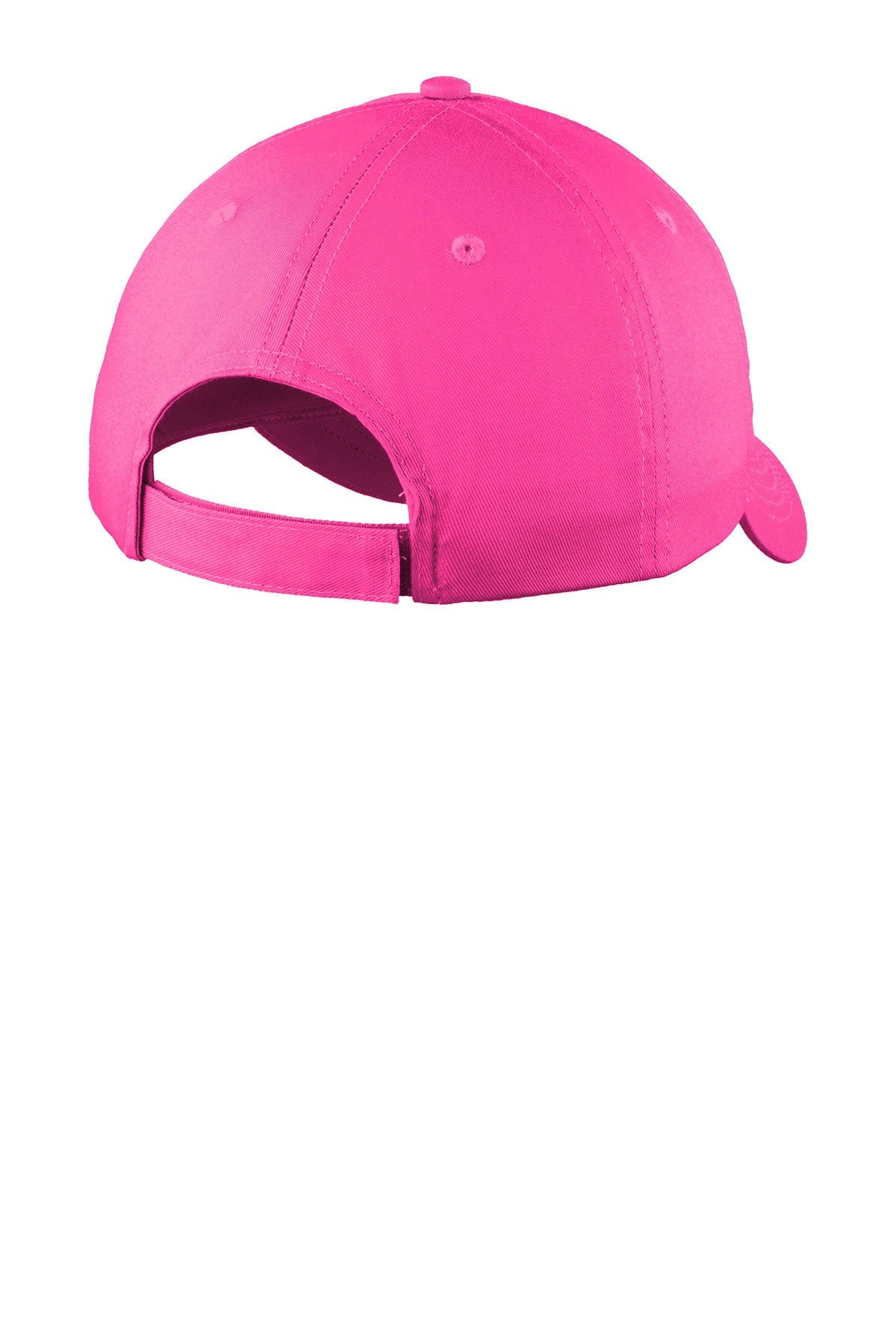 Port Authority Six Panel Twill Custom Caps, Neon Pink