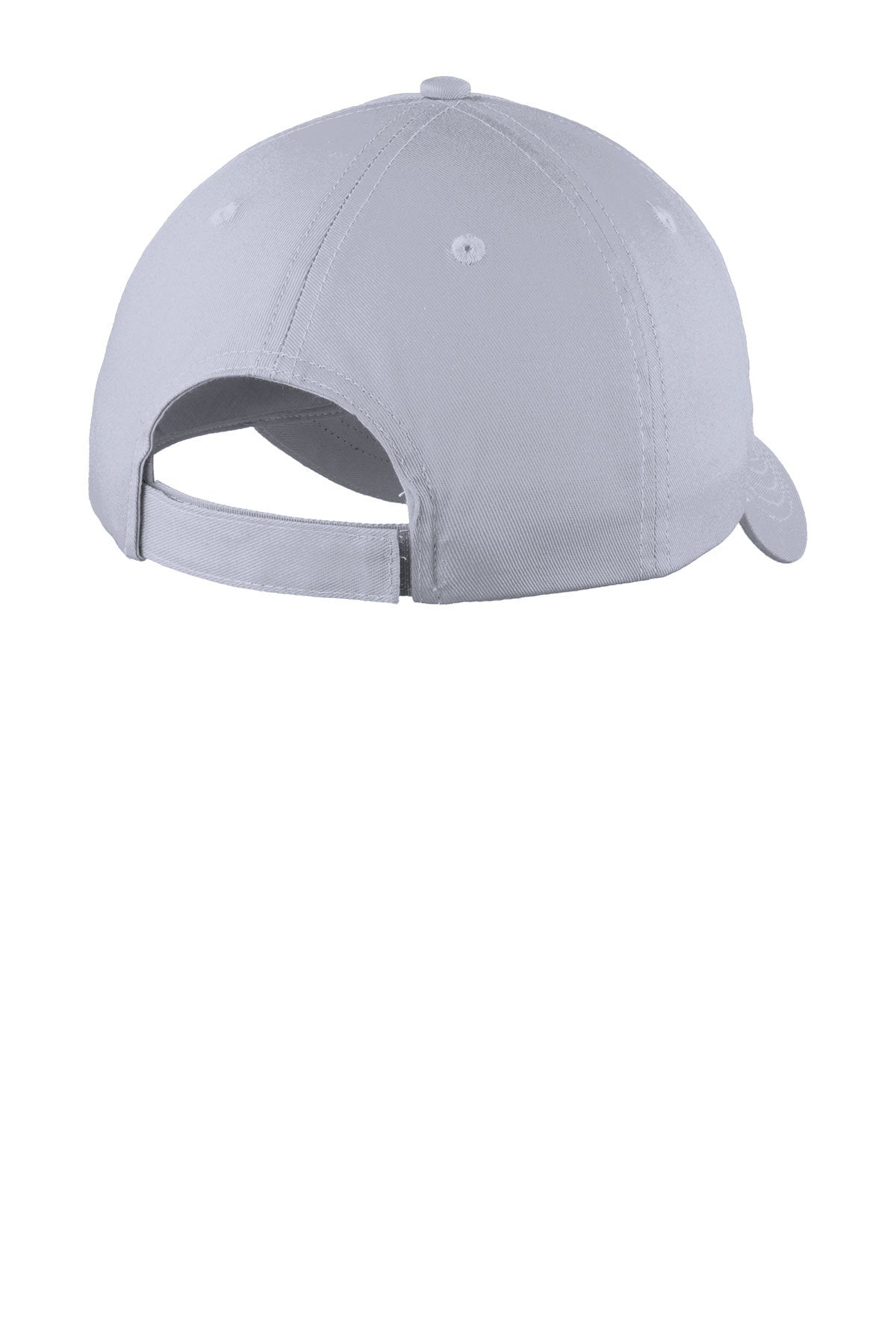 Port Authority Six Panel Twill Customized Caps, Silver