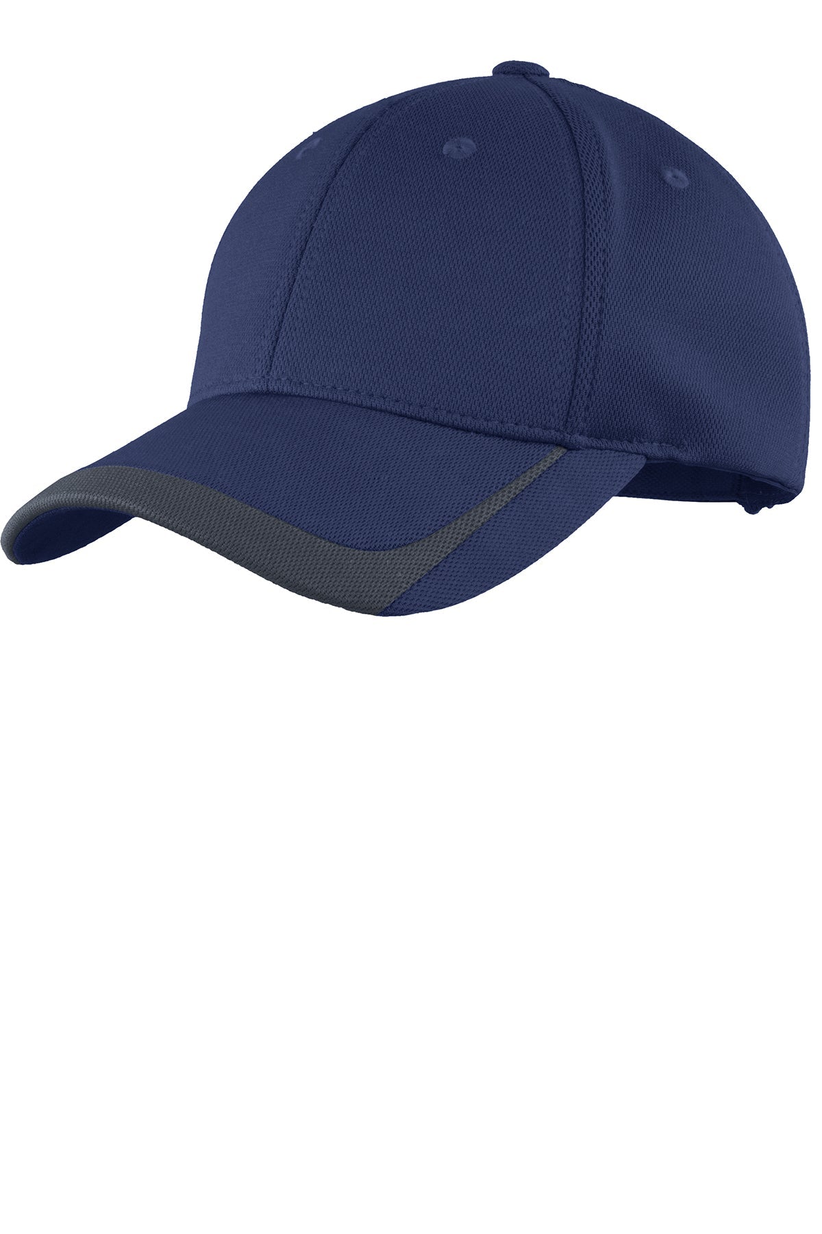 Sport-Tek Pique Custom Colorblock Caps, True Navy/ Graphite