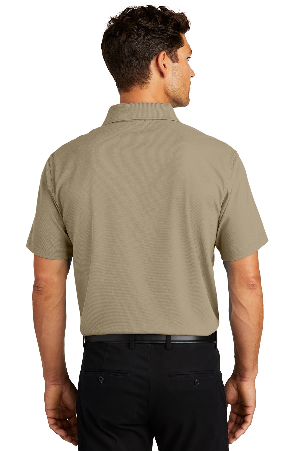 Port Authority Dry Zone Customized Grid Polos, Tan [Osage LLC]